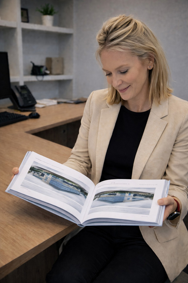 mujer leyendo bookmark